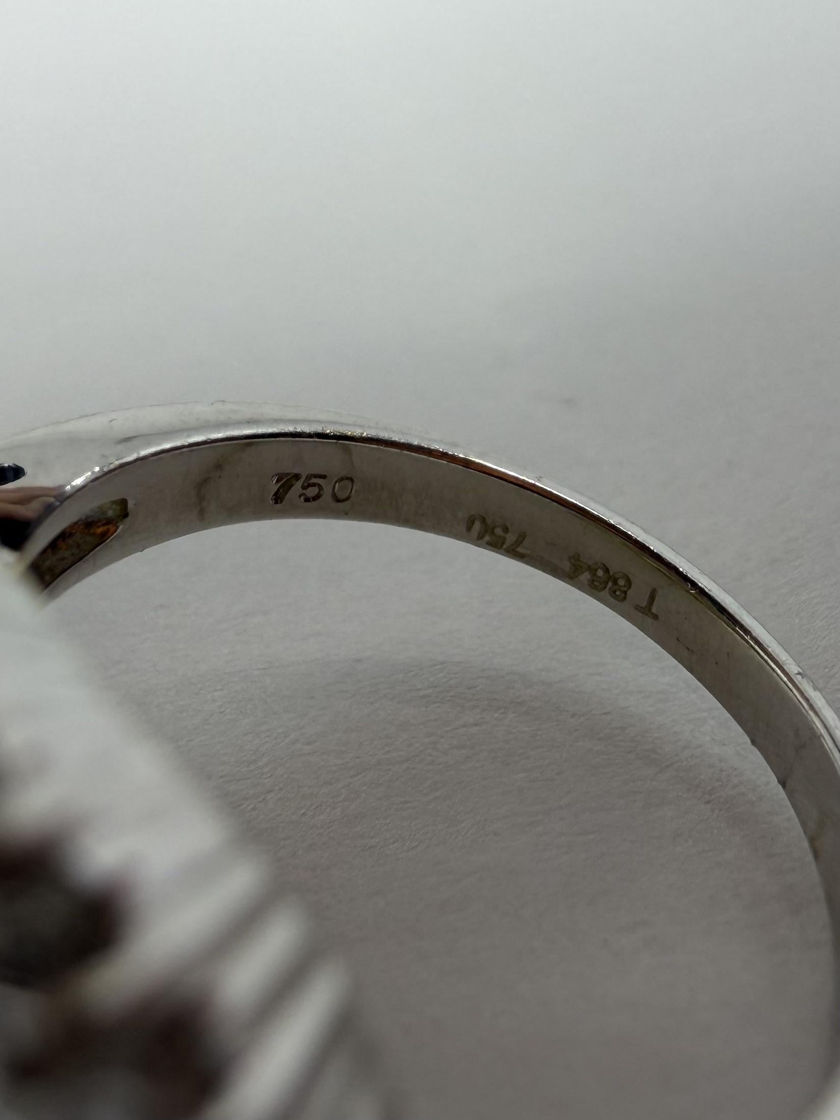 18K Two Tone Tapered Baguette Cut Diamond Ring