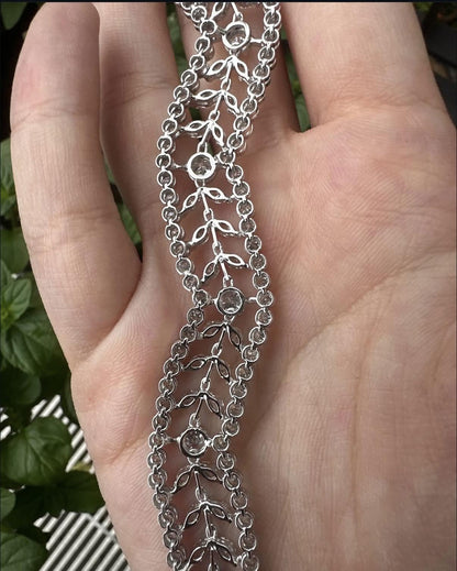 18K 10.04 Carat Diamond Bracelet - 7.25 inches