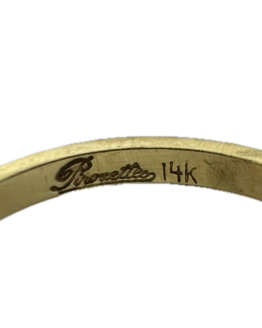 14K Estate Yellow Gold Diamond Fidget Spinning Ring