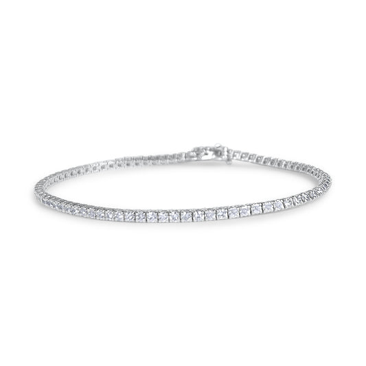 14k White Gold Tennis Bracelet