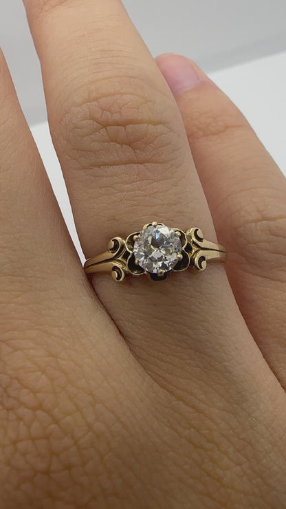 Victorian Diamond Engagement Ring