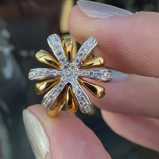 18k Diamond Fireworks Ring