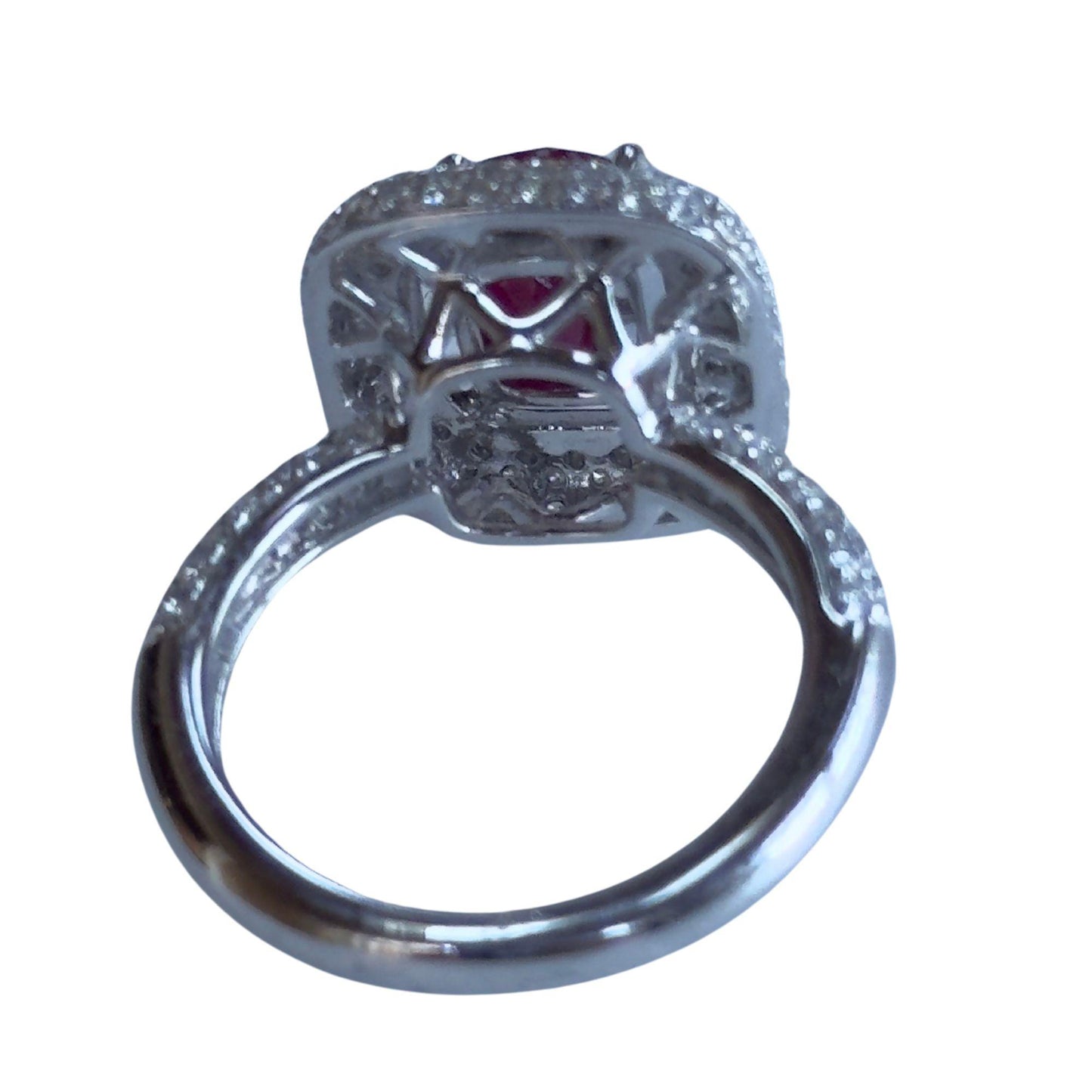 18k Diamond and Ruby Ring