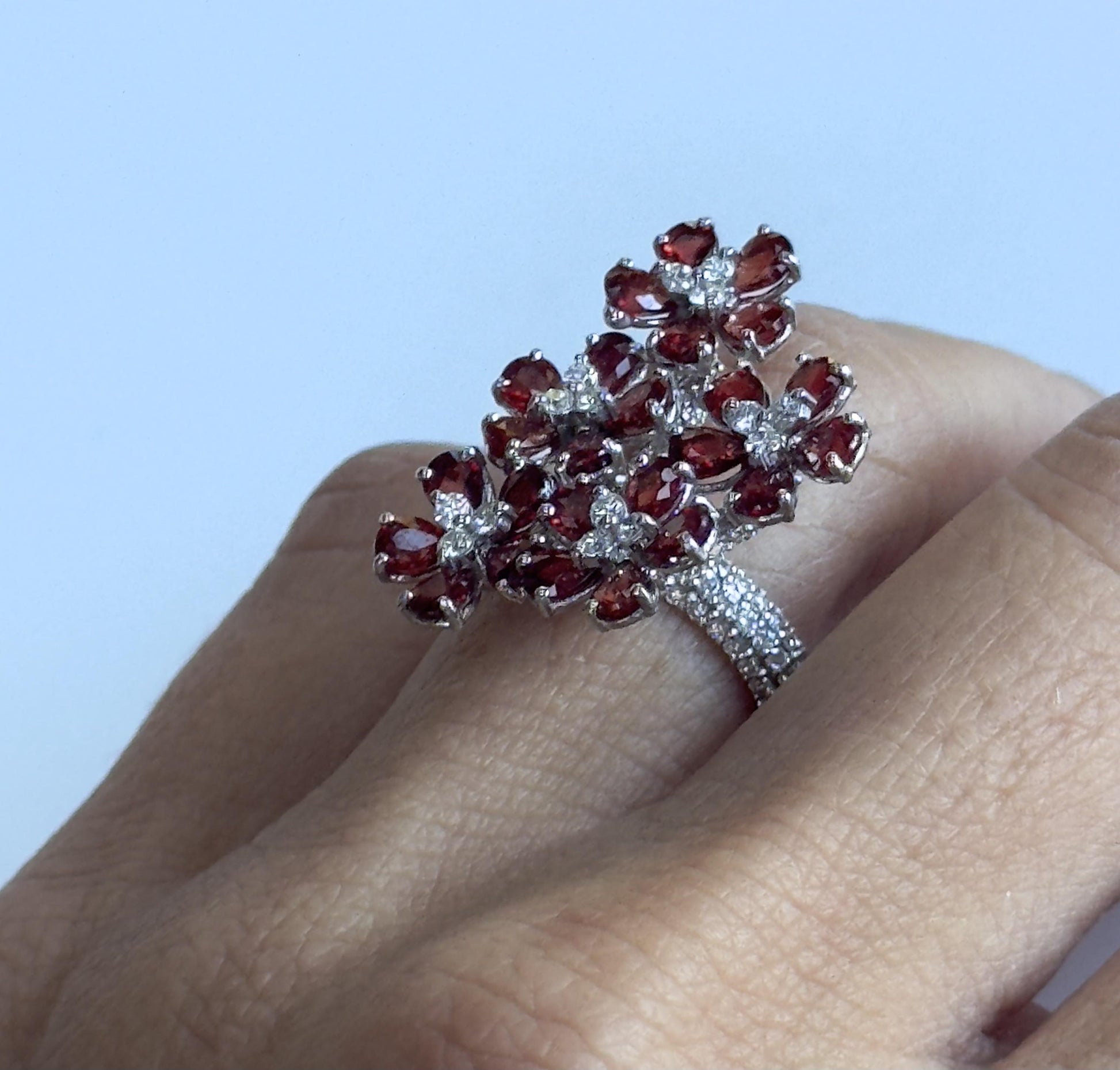 18k Diamond and Ruby Ring